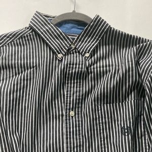 Classic Chaps Black & White Button-up (Large)